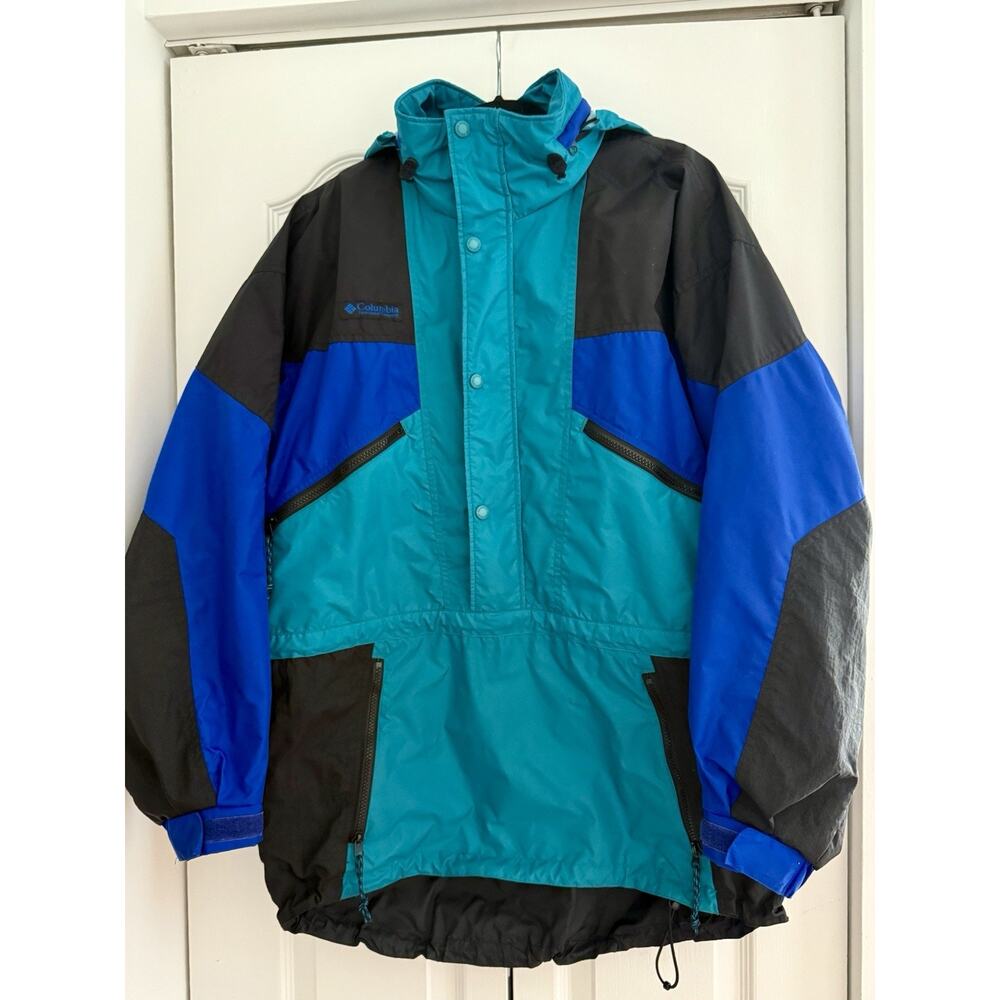 Vintage COLUMBIA 90s Color block Winter Jacket Ski Snowboard Men's Size Medium